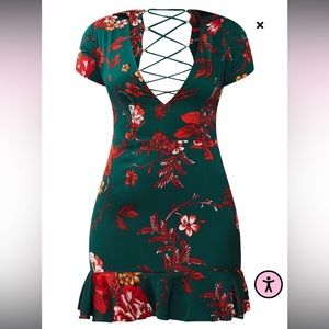 Pretty Little Thing Emerald Green Dress